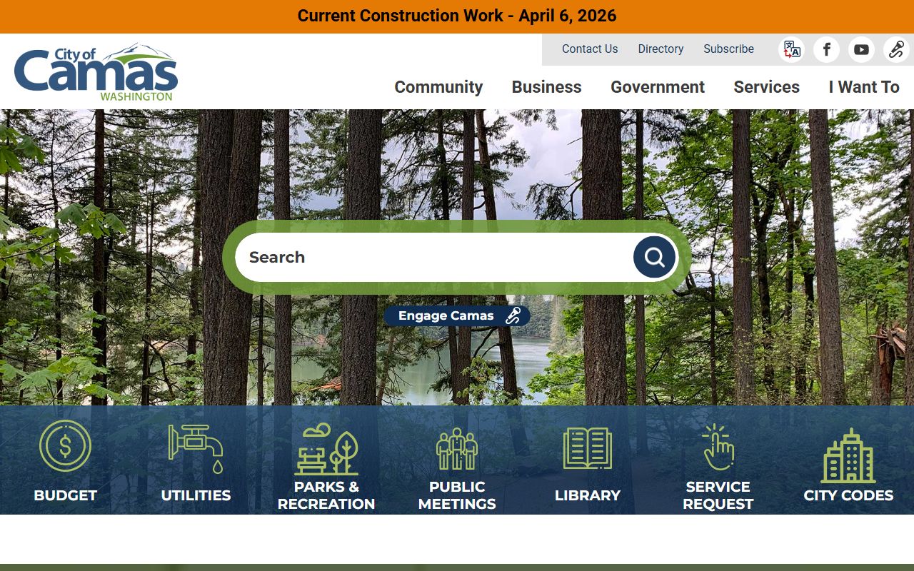 Camas unclaimed money city website