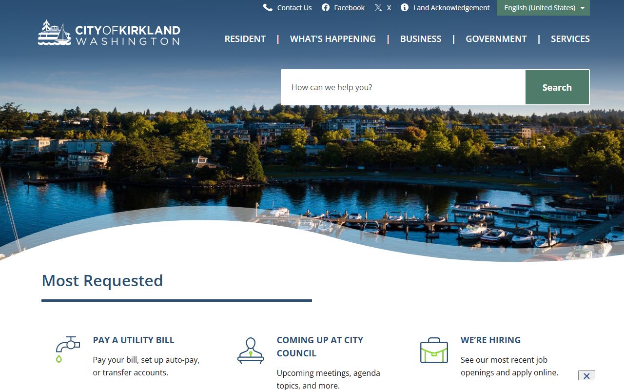 Kirkland unclaimed money city website