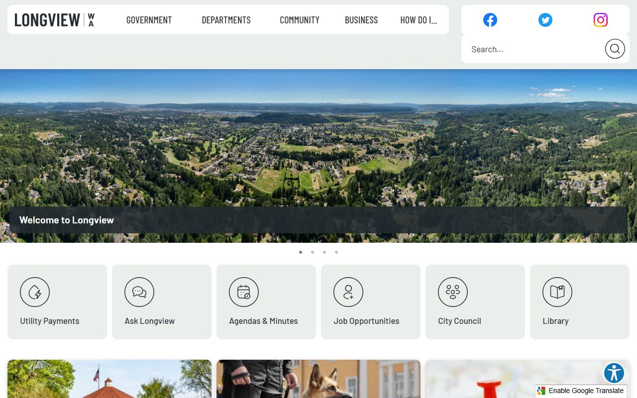 Longview unclaimed money on the city website