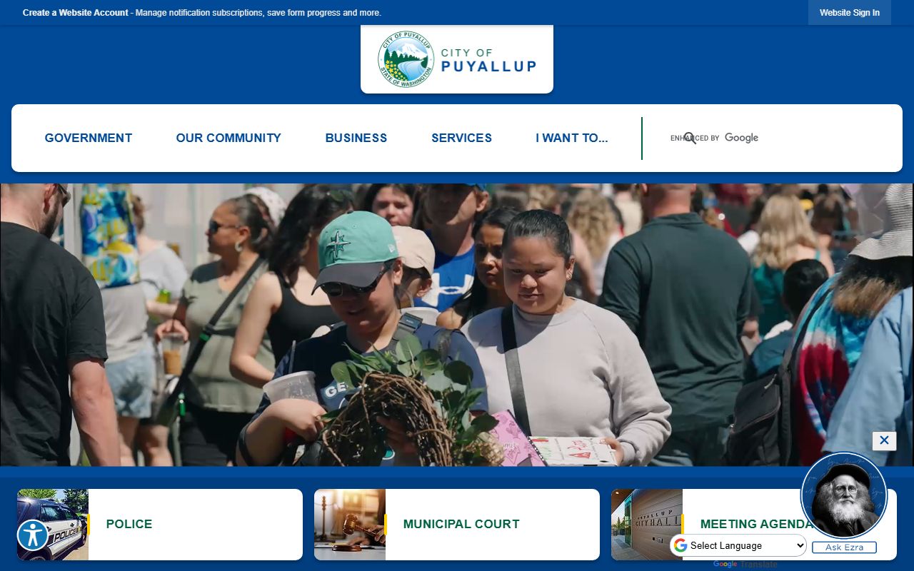 Puyallup unclaimed money on the city website
