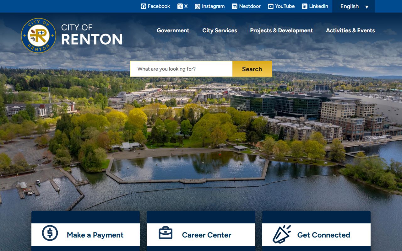 Renton Unclaimed Money on the city website