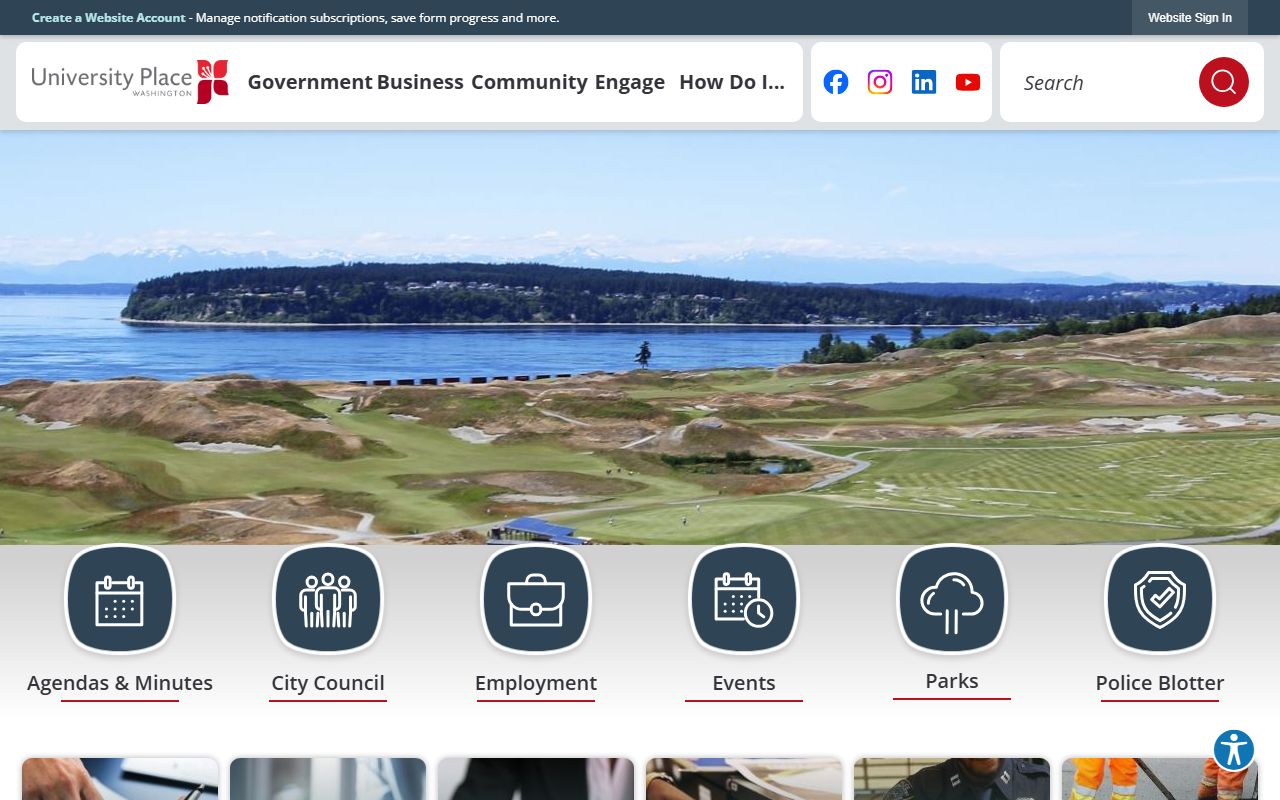 University Place unclaimed money on the city website