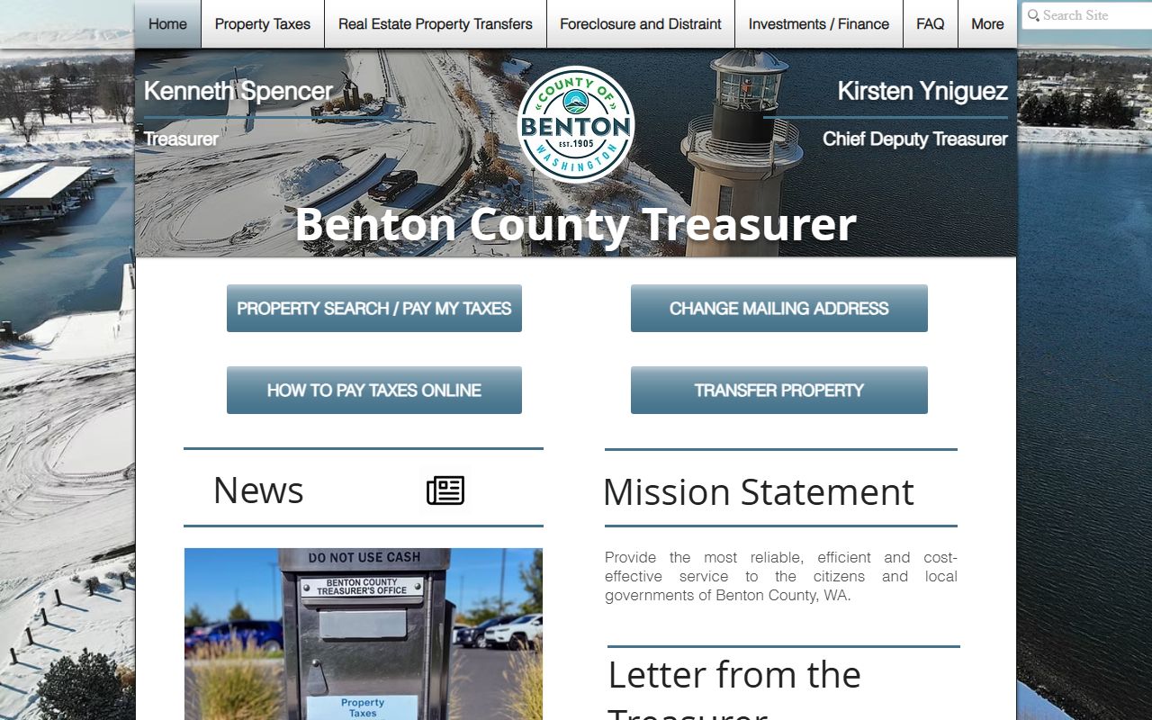 Kennewick unclaimed money on the Benton County treasurer page