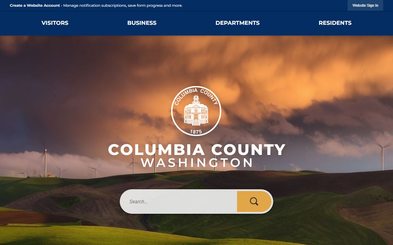 Columbia County unclaimed money on the county official website