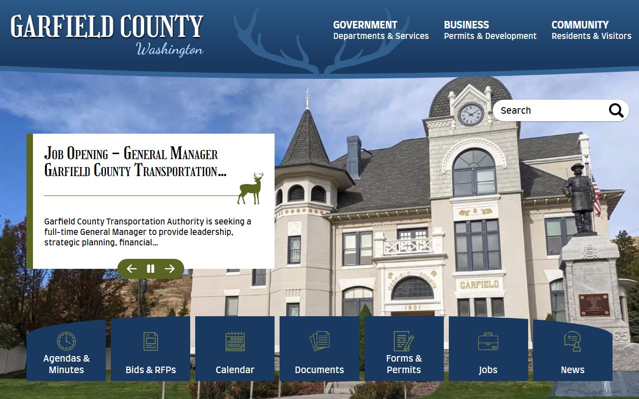 Garfield County unclaimed money on the county official website