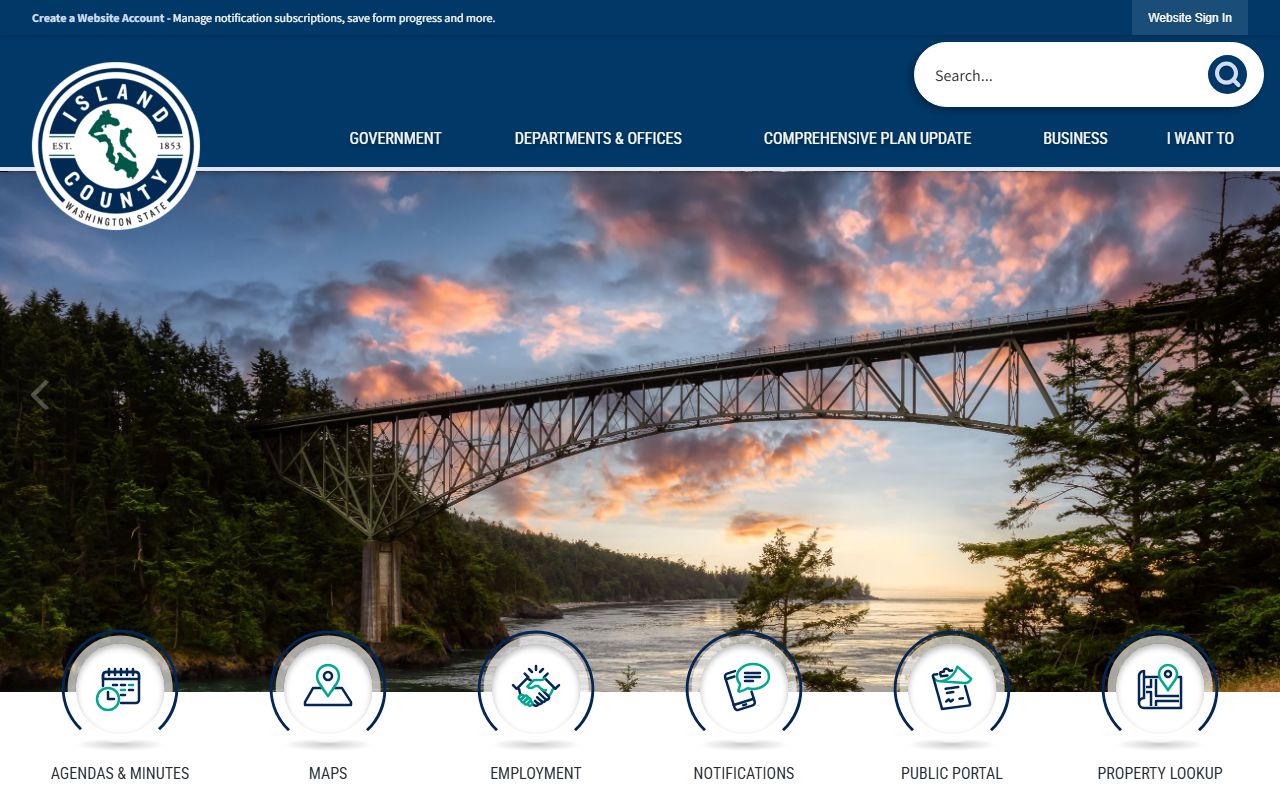 Island County unclaimed money at the county official website