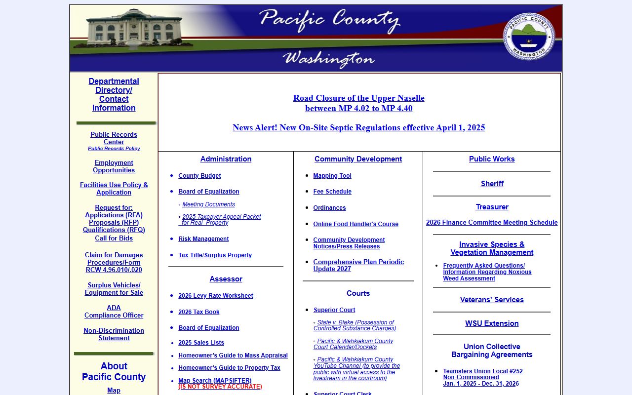 Pacific County unclaimed money on the official website