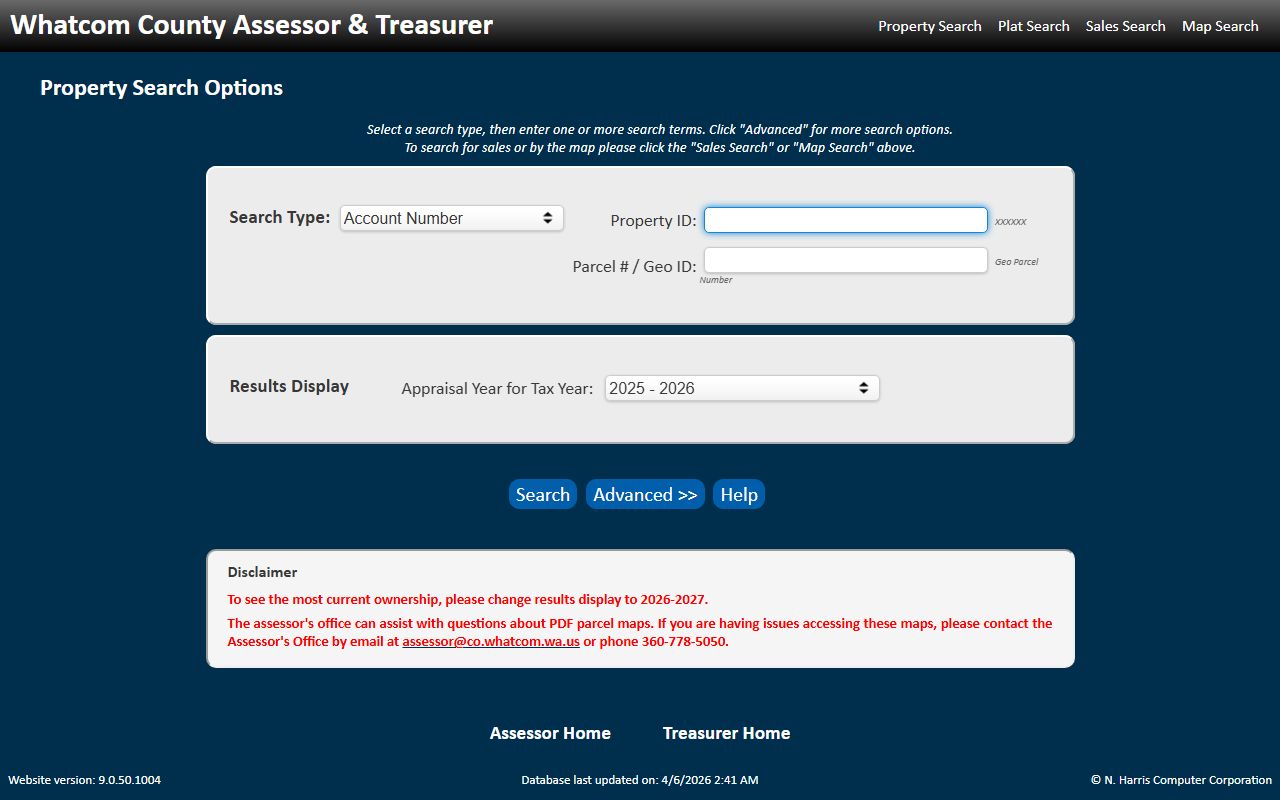 Whatcom County unclaimed money on the property access portal